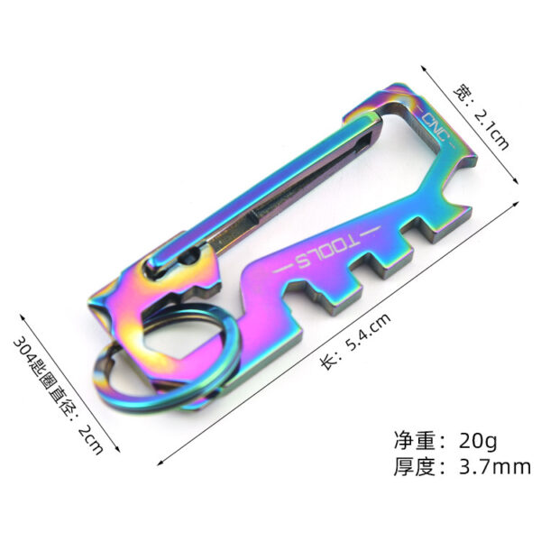 Wholesale Stainless Steel Outdoor Mountaineering Keychain