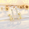 Wholesale Sterling Silver Needle Gold Copper Stud Earrings