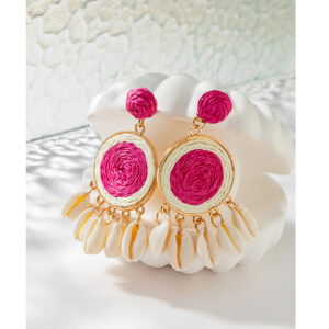 22090404-rose red / Rattan