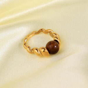 18K gold Tiger Eye / No. 7