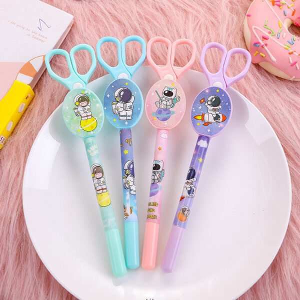 O1CN01rnFSlX1TCVtNCwjs8_3485412346-0-cib Wholesale Plastic Spaceman Scissors Gel Pen