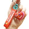 Wholesale Valentine's Day Peach Heart PVC Keychains