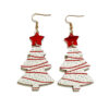 Wholesale Christmas Tree Wooden Earrings