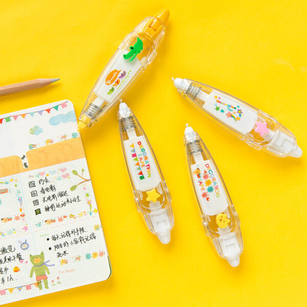 Wholesale Plastic Lace Correction Tape Ballpoint Pen