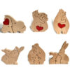 O1CN01rrzGFs2A1Xpw7NUAG_3370228143-0-cib Wholesale of Mother's Day Animal Family Wooden Ornaments