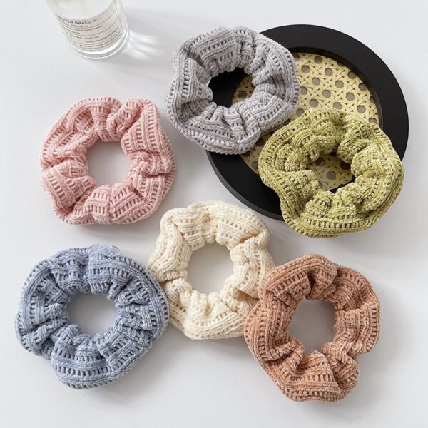 Wholesale Autumn and Winter Woolen Knitted Large Intestine Hair Ties