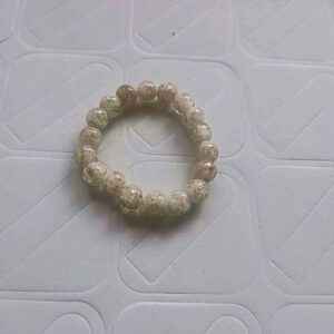10MM white glass bracelet 18 PCs/piece