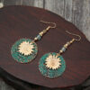 O1CN01rup4k01qyMQOYzJqN_2206372095564-0-cib Wholesale Vintage Bohemian Sunflower Alloy Earrings