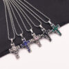 Wholesale Diamond Oil Dripping Cross Necklace