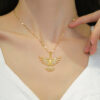Wholesale Phoenix Wings Stainless Steel Necklaces