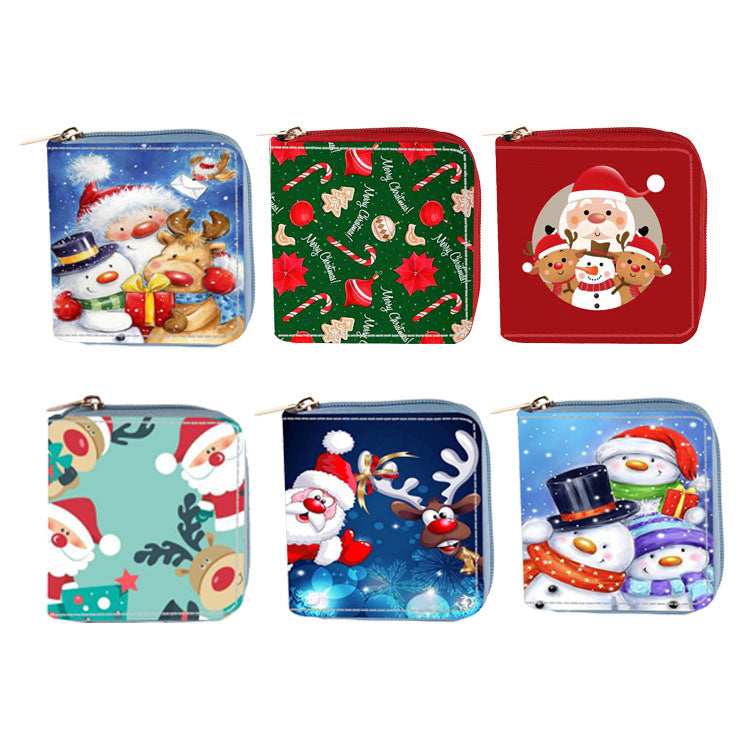 Wholesale Anime Deer Short PU Zipper Wallet