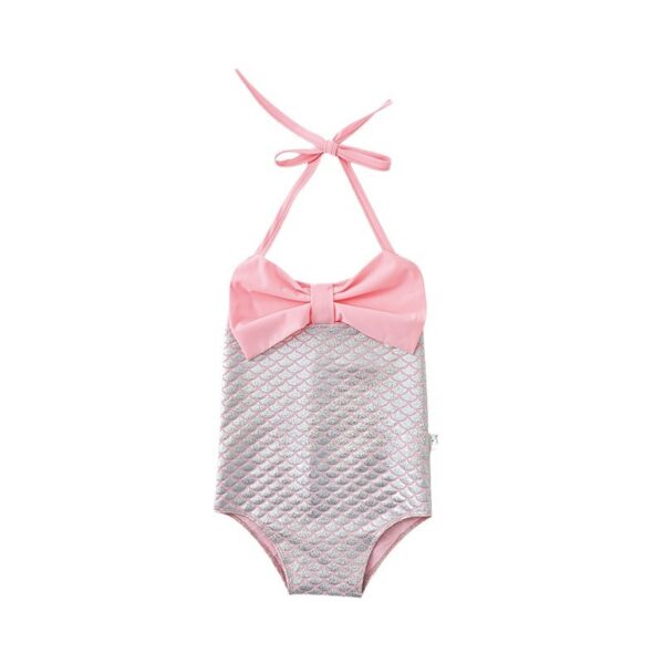 Wholesale Fish Scale One piece Kids Nylon Swimwear