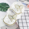 Wholesale Pearl Butterfly Rivet Set Diamond Cotton Baseball Hat
