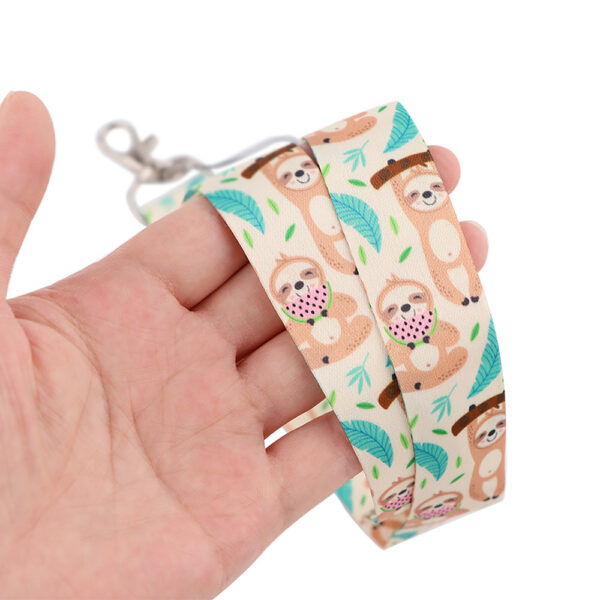 O1CN01rz5EOg22AERD7x2W4_2207561887079-0-cib Wholesale Polyester Cute Sloth Mobile Phone Lanyard Keychain
