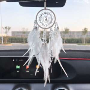 Crystal Stone car hanging-White