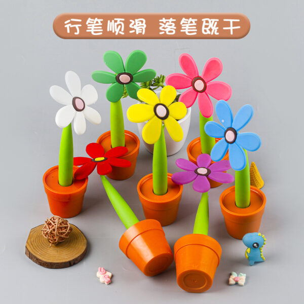 O1CN01s16XY41p1RyGv2lKN_3193465300-0-cib Wholesale Plastic Sun Flower Potted Ballpoint Pen