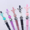 O1CN01s1KCJu1NrNgEsIkt8_2214899881623-0-cib-1 Wholesale Cartoon Cow Head Cow Pattern Silicone Bead Pen