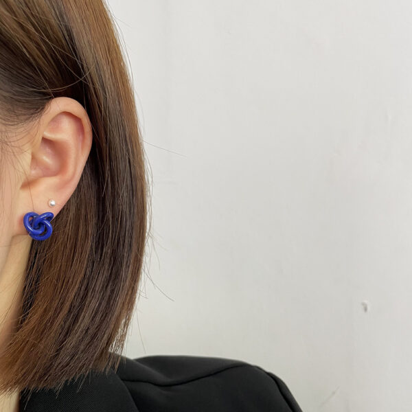 Wholesale Color Twist Alloy Earrings