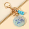 Wholesale Love MAMA German Word Resin Tassel Mother's Day Keychain