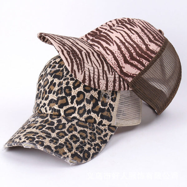 O1CN01s3MV2p1kLzhtTmWUd__1008554668-0-cib Wholesale Breathable Mesh Leopard Zebra Visor Baseball Cap