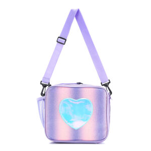 Light purple horizontal style + shoulder strap