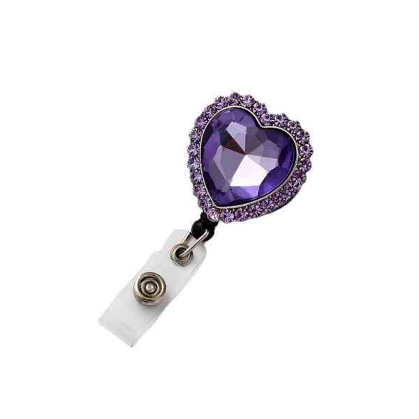 O1CN01s4Wrk71Bs2gtT2Tn9_0-0-cib Wholesale Heart-shaped Diamond Telescopic Alloy Keychain