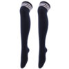 Wholesale Three-bar Over-the-knee High Striped Dance Socks