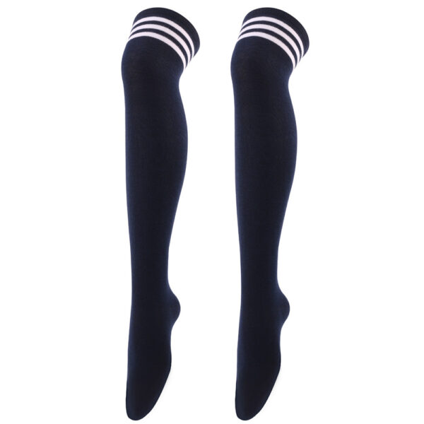 Wholesale Three-bar Over-the-knee High Striped Dance Socks