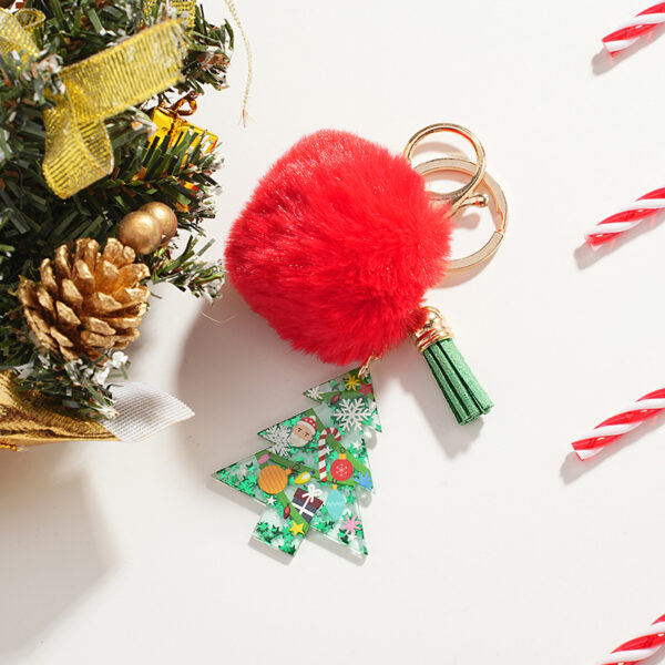 Wholesale Christmas Ball Series Acrylic Keychain