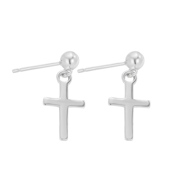 O1CN01s63LR11FUSyC2alCo_2053730490-0-cib Wholesale S925 Cross Sterling Silver Earrings