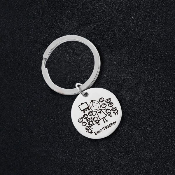 Wholesale Teacher's Day Gift Stainless Steel Keychain