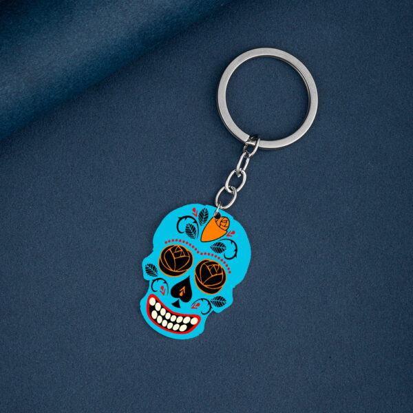 Wholesale Stainless Steel Skull Keychain