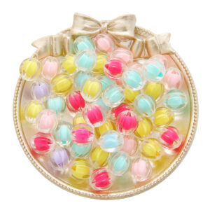 12mm transparent beads in spring color mixed color about 35 / 30 g/bag
