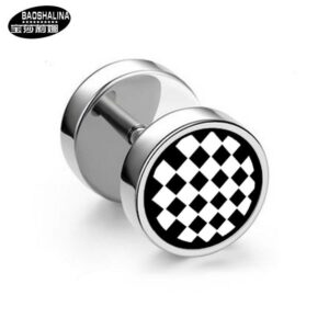checkered black face