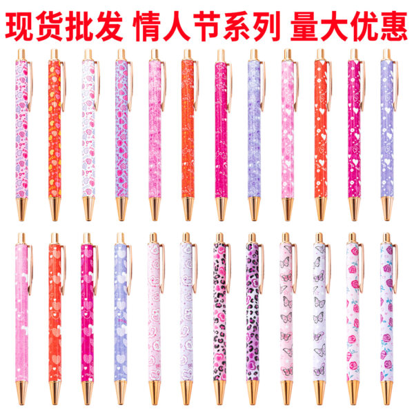 Wholesale of Valentine's Day Metal Action Pens