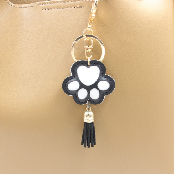Wholesale PU Tassel Dog Claw KeyChain