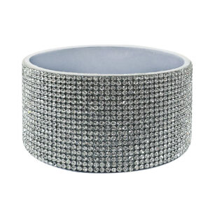 Silver diamond/silver cup cover