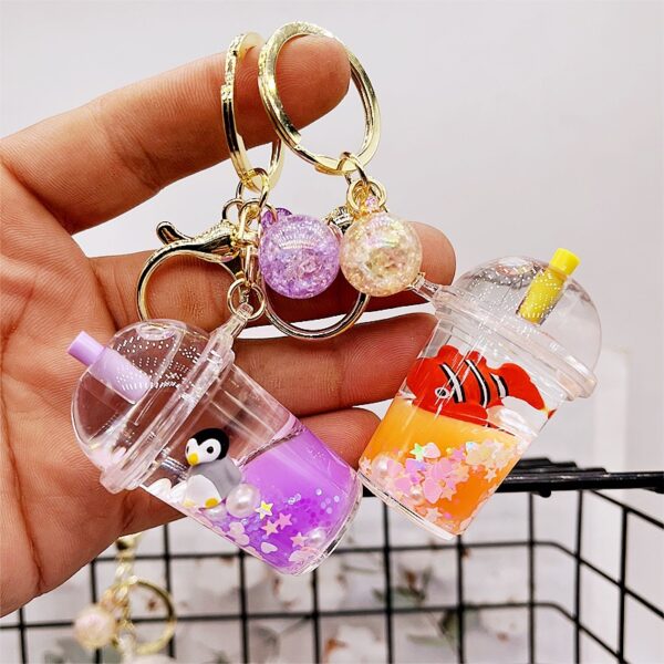 Wholesale Acrylic Sea Animal Floating Creative Keychain