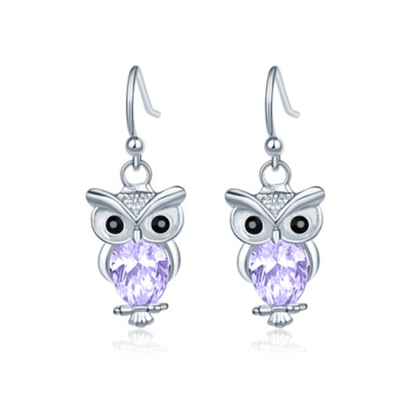 Wholesale Animal Series Owl Alloy Earrings