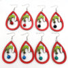 Wholesale Wooden Christmas Earrings