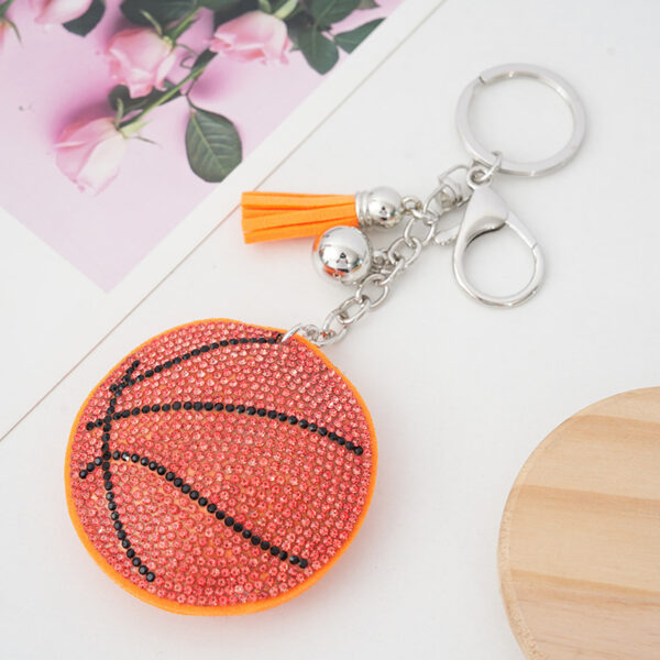 Wholesale Alloy Diamond Inlaid Football, Basketball, Volleyball, Baseball Keychains