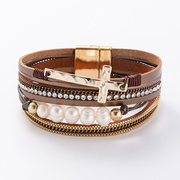 O1CN01sIJkbj1s8GjCpWR5Z_2214454395721-0-cib-2 Wholesale Boho Leather Multi-Layered Wide Cross Bracelet