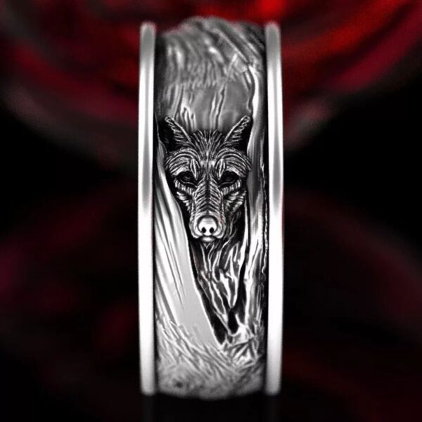 O1CN01sIzvgT1ql4yY1IgyT__3024325535-0-cib Wholesale Alloy Vintage Wolf Head Men's Ring