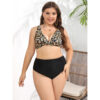 Wholesale Plus Size Leopard Polyester Swimwear