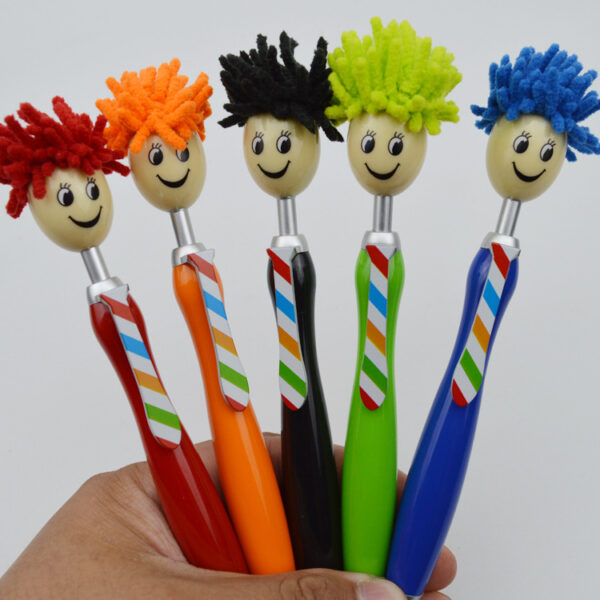 O1CN01sKVnNc2NBFIq5eJvf_965899924-0-cib Wholesale Doll Head Gift Plastic Ballpoint Pen