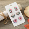 Wholesale Valentine's Day LOVE Love Set Wooden Earrings