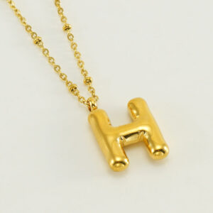 Gold letter H (with chain)