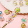 O1CN01sLKS5C1kwdNona4Eo_4000034748-0-cib Wholesale Acrylic Colorful Graffiti Round Beads Rabbit Beads