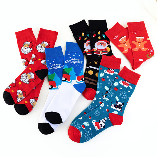 O1CN01sLhjWC27Hcvn5DmKI_2201479467772-0-cib Wholesale Christmas Socks Snowman Santa Claus Cartoon Mid-calf Socks