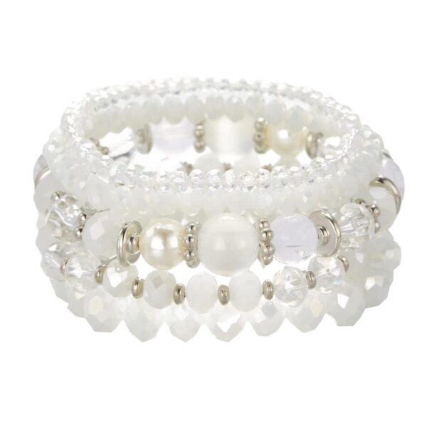 O1CN01sMZkKg1xKFICrbeFh_2209188786424-0-cib Wholesale Bohemian Colorful Crystal Multi-layered Beaded Elastic Bracelet